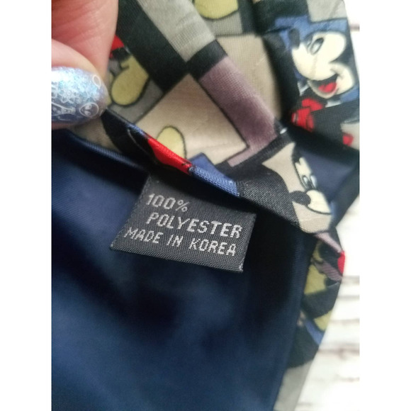 Vintage Mickey Mouse Square Disney Neck Tie - Picture 4 of 6
